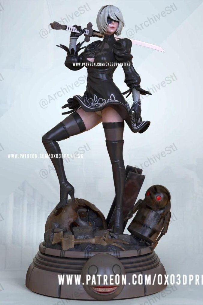 尼尔机械纪元 NieR:Automata 2B 3D打印图纸